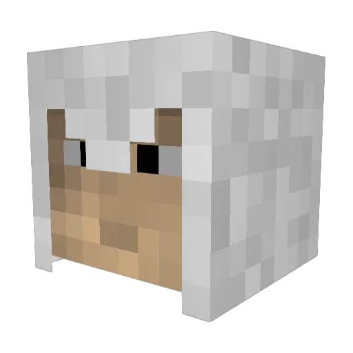 altaza Minecraft avatar head, 3D render