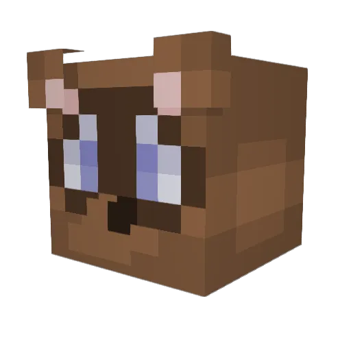 altcowboy Minecraft avatar head, 3D render