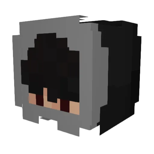 altcrybaby Minecraft avatar head, 3D render