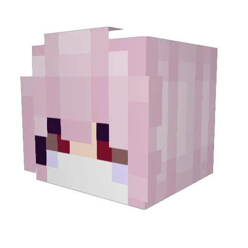 alterada Minecraft avatar head, 3D render