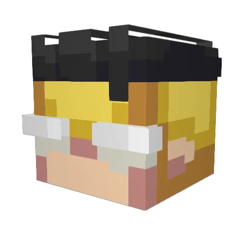alterlives Minecraft avatar head, 3D render
