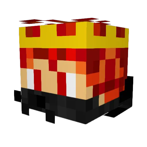 altfirestorm Minecraft avatar head, 3D render
