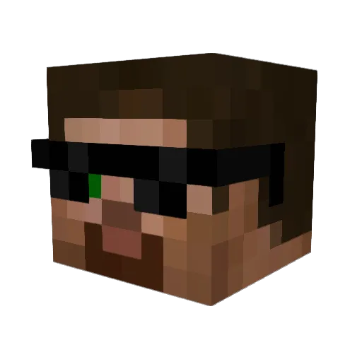 althyp Minecraft avatar head, 3D render