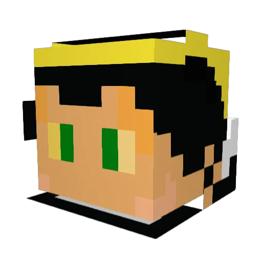 alti8369 Minecraft avatar head, 3D render