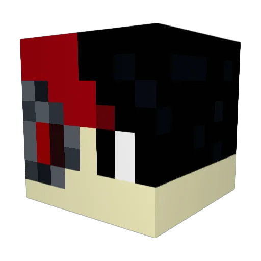 altiSocke Minecraft avatar head, 3D render