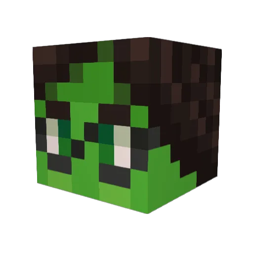altieras Minecraft avatar head, 3D render