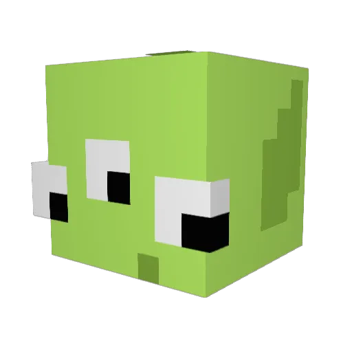 altn Minecraft avatar head, 3D render