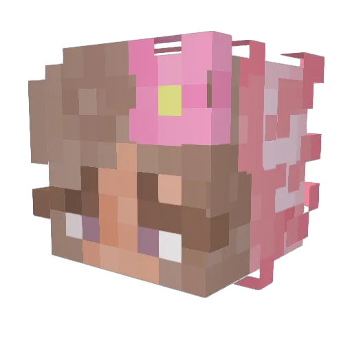 altopride Minecraft avatar head, 3D render