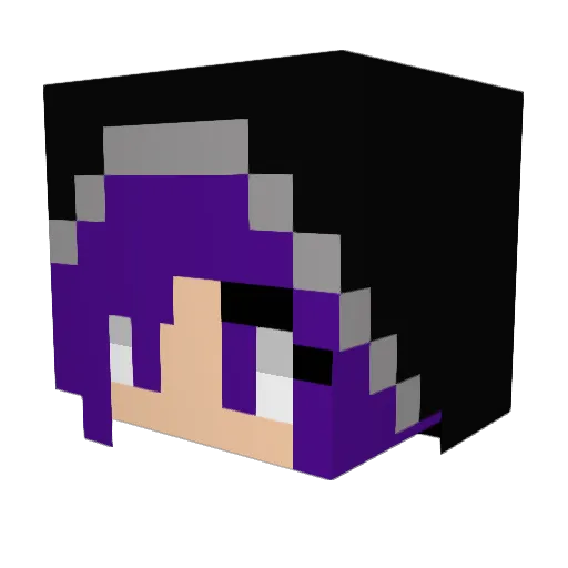 altpeaches Minecraft avatar head, 3D render