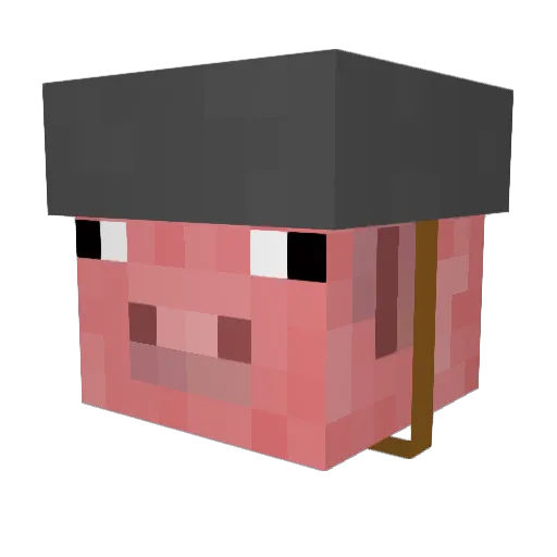 altsu221 Minecraft avatar head, 3D render