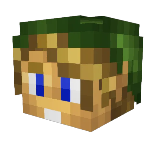 alucardthee Minecraft avatar head, 3D render