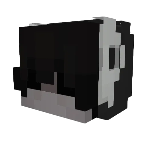 alunio Minecraft avatar head, 3D render