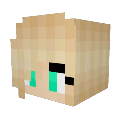 alutgas Minecraft avatar head, 3D render