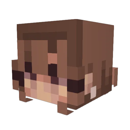 alva763 Minecraft avatar head, 3D render