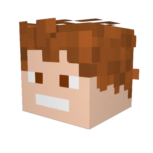 alvar0976 Minecraft avatar head, 3D render