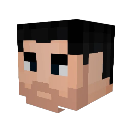alvarobms Minecraft avatar head, 3D render