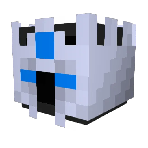 alvarogas Minecraft avatar head, 3D render