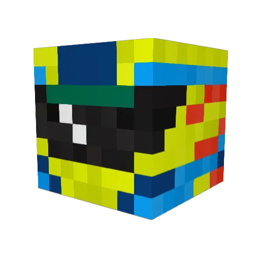 alvaroglezz Minecraft avatar head, 3D render