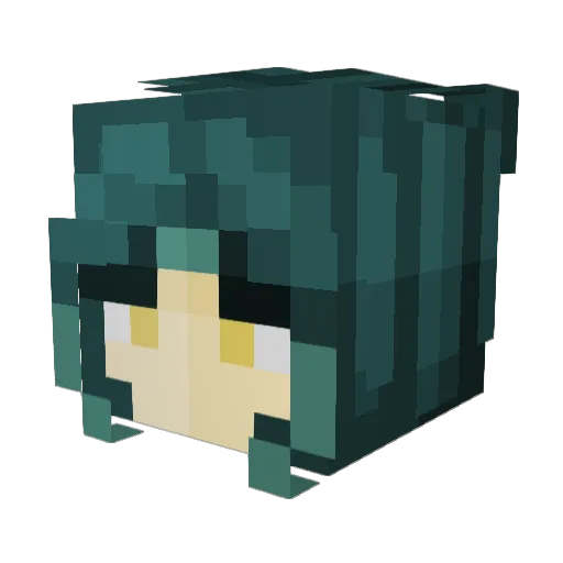 alvaroodfz Minecraft avatar head, 3D render