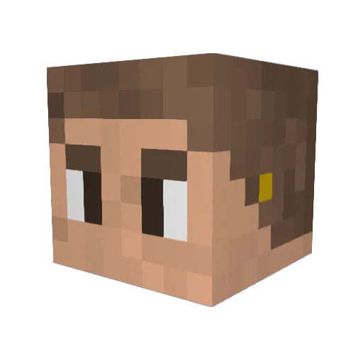 alvarosrz Minecraft avatar head, 3D render