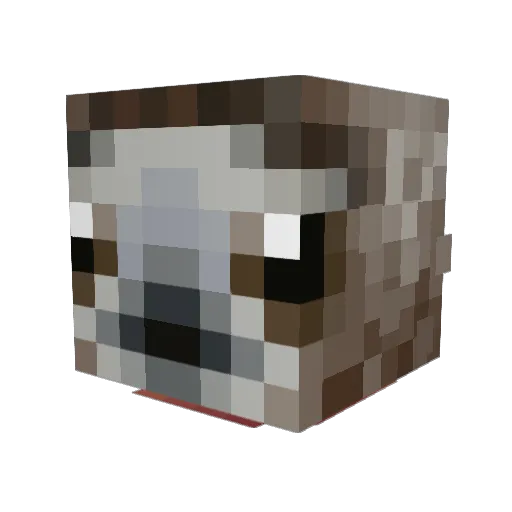 alvarpq Minecraft avatar head, 3D render