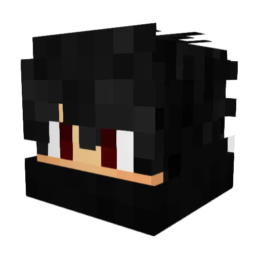 alvesnot Minecraft avatar head, 3D render