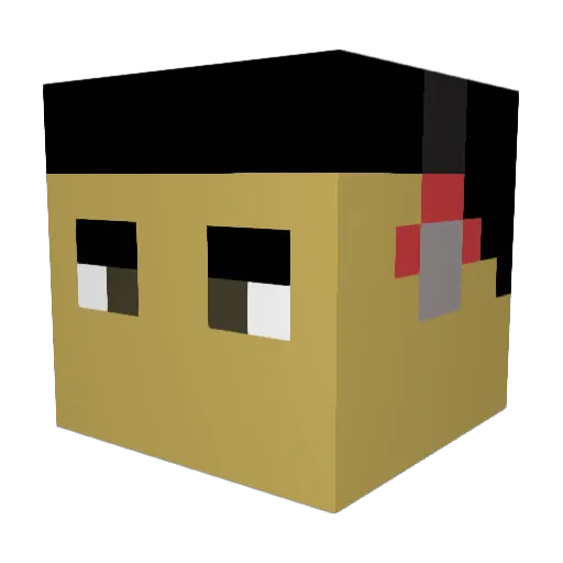 alvinNOCAP Minecraft avatar head, 3D render