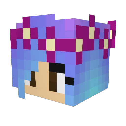 alvinthalen Minecraft avatar head, 3D render