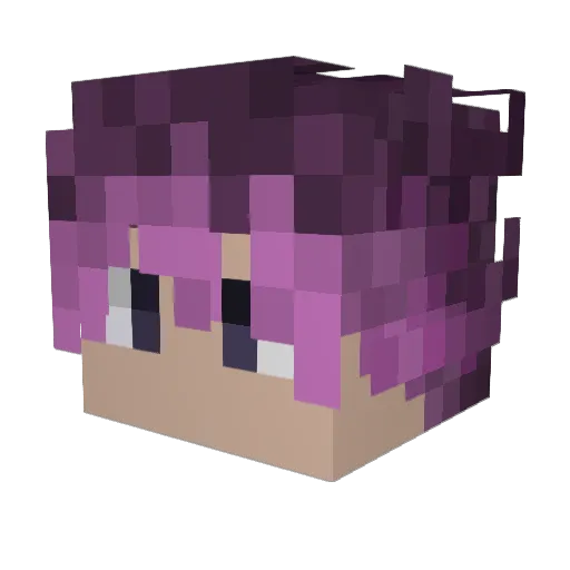 alwStarty Minecraft avatar head, 3D render