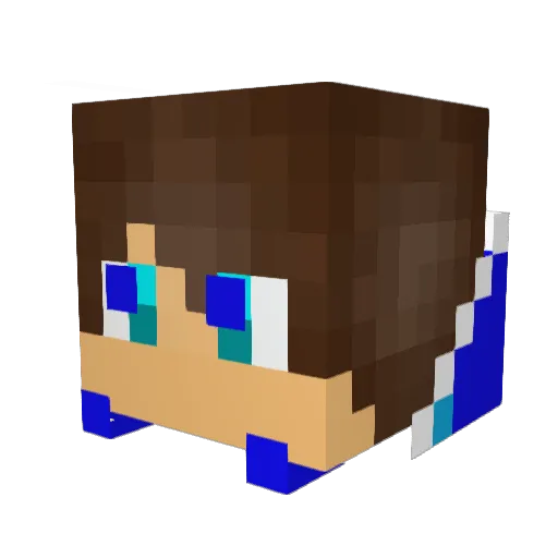 alwars10 Minecraft avatar head, 3D render