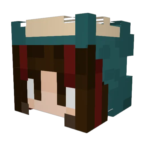 always4ever_ Minecraft avatar head, 3D render
