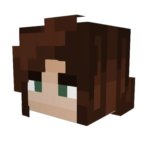 alwaysarchery Minecraft avatar head, 3D render