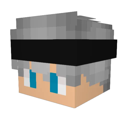 alwaysblock Minecraft avatar head, 3D render