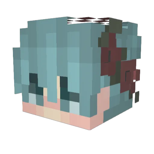 alwayssbest Minecraft avatar head, 3D render