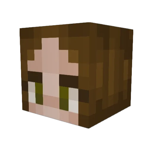 alwowski Minecraft avatar head, 3D render
