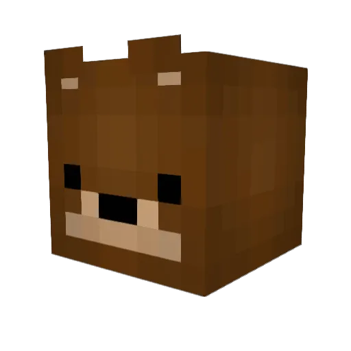 alwsss Minecraft avatar head, 3D render