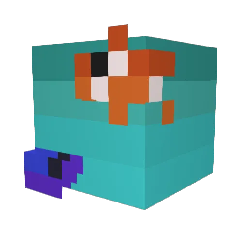 alx_alpha Minecraft avatar head, 3D render