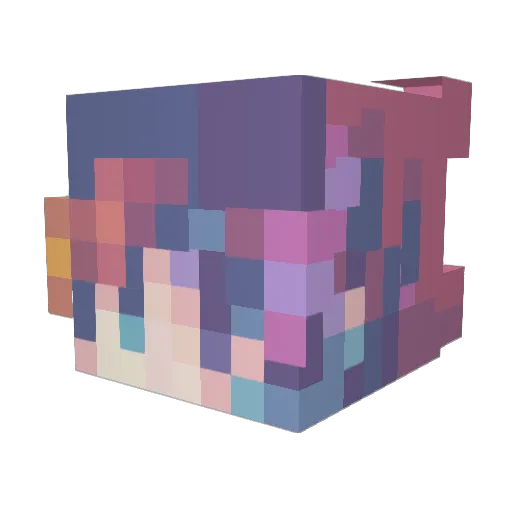 alx_j2 Minecraft avatar head, 3D render