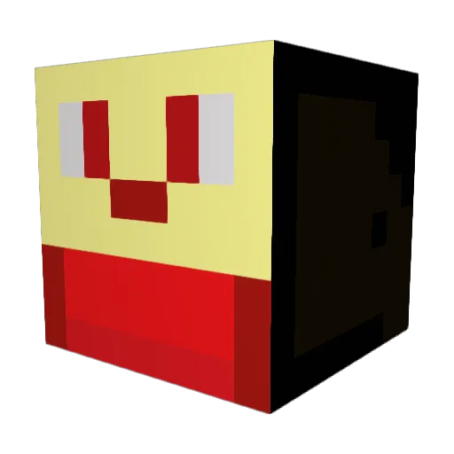 alxbmn Minecraft avatar head, 3D render