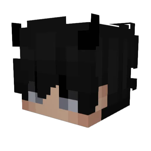alxfra Minecraft avatar head, 3D render