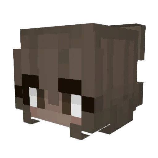 alxmee Minecraft avatar head, 3D render