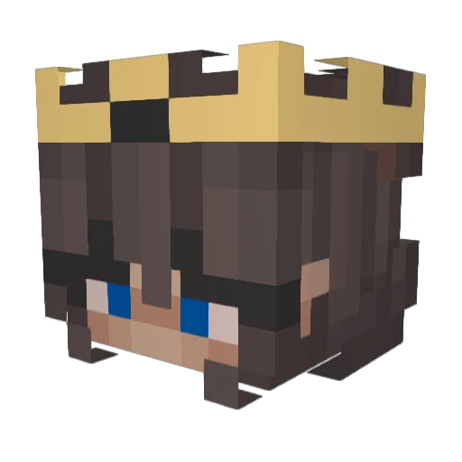alxolotl_ Minecraft avatar head, 3D render