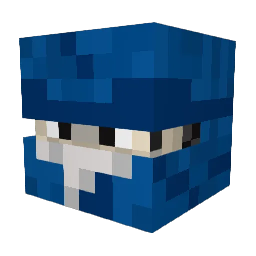 alxw Minecraft avatar head, 3D render