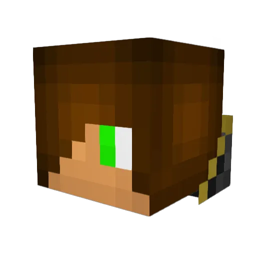 alxzekrom Minecraft avatar head, 3D render
