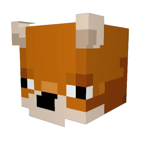 aly_5a Minecraft avatar head, 3D render