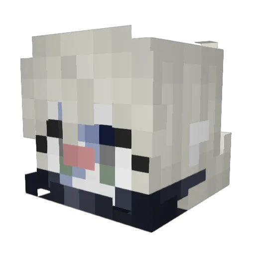 alyastastic Minecraft avatar head, 3D render