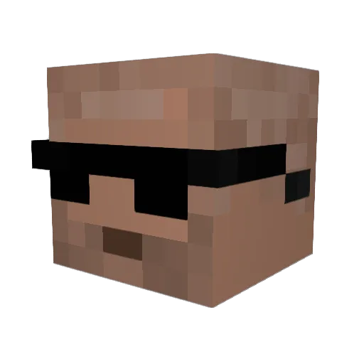 alyazid Minecraft avatar head, 3D render