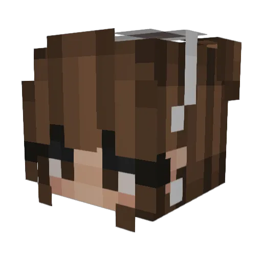 alybernal Minecraft avatar head, 3D render
