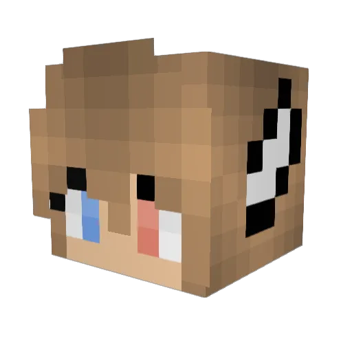 alycatzz Minecraft avatar head, 3D render