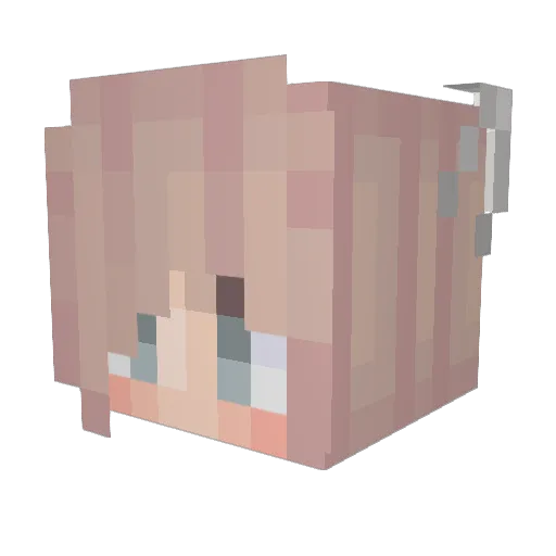 alycia68 Minecraft avatar head, 3D render
